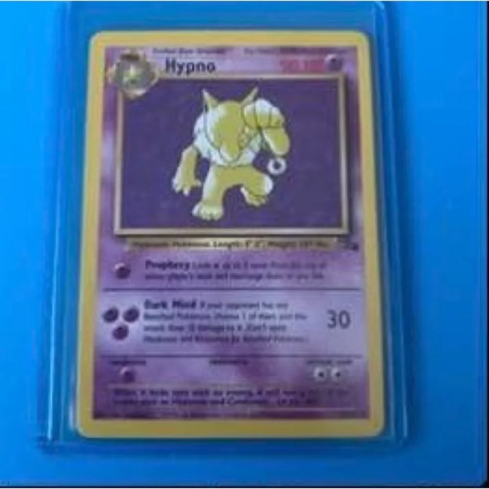 Pokemon Card: 1st Edition HYPNO HOLO 1999 FOSSIL Lightly Played